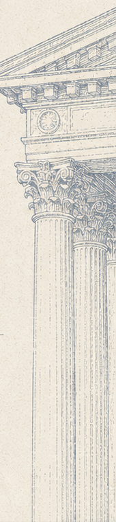 Engraved classical building